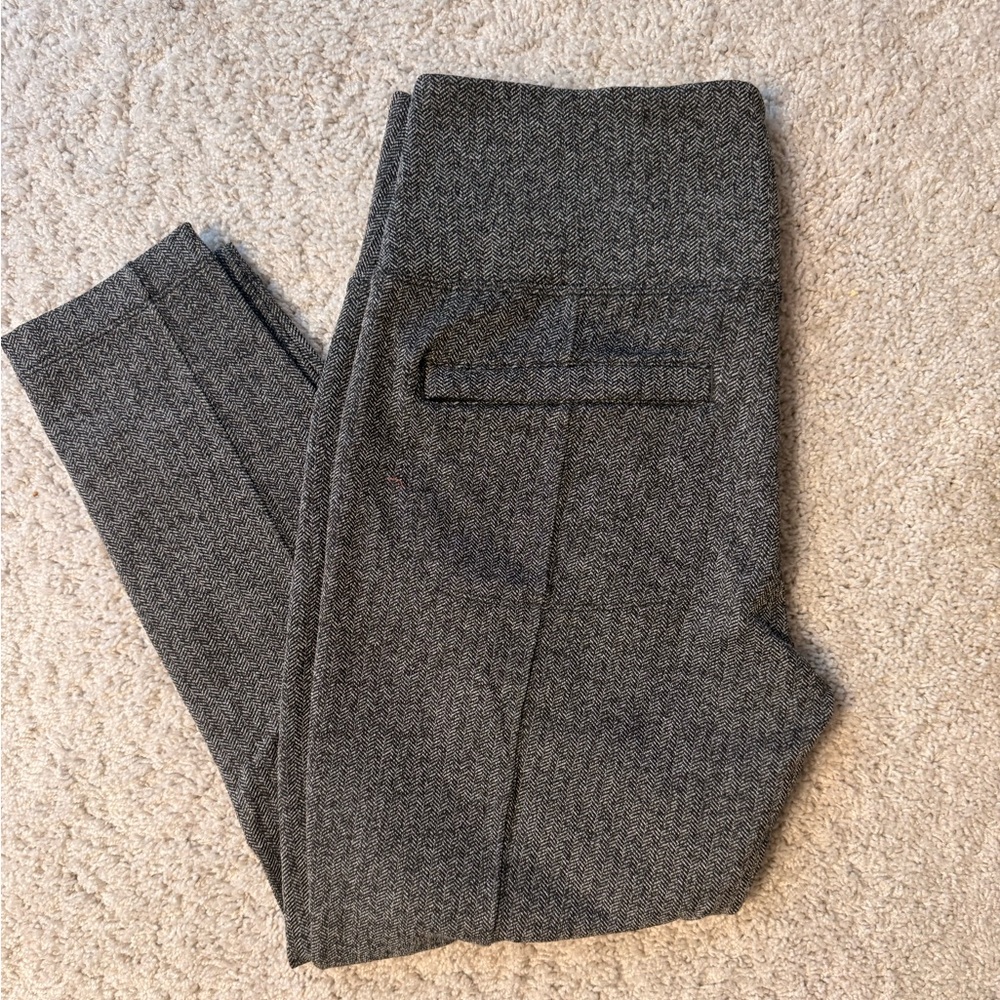 Athleta Delancey Herringbone Tight Leggings Gray Athleisure Stretch Women